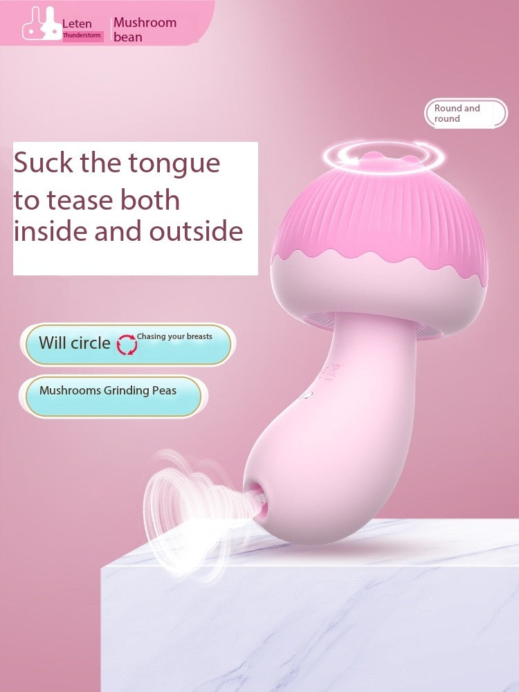 Leten Thunder Storm Small Mushroom Head Tongue Kiss Massage Instrument 052