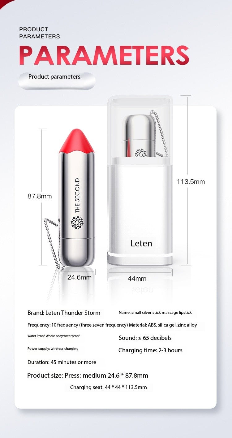 Leten Small Silver Bar Massage Lipstick Series 067